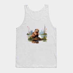 I Love Beaver Tank Top